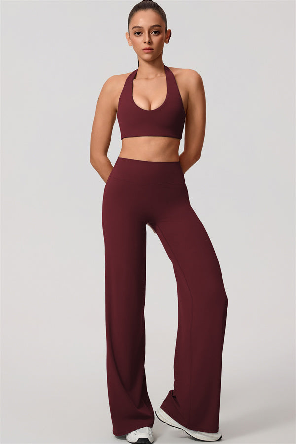 The Nestle Sports Bra Straight Leg Pants 2-Piece Set