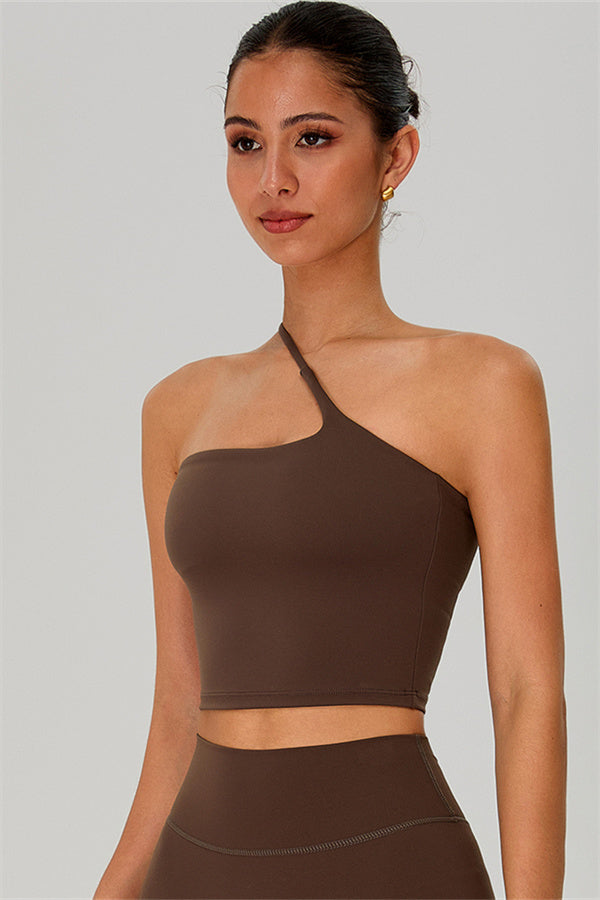 The Jewel One-Shoulder Crop Top Shorts 2-Piece Set