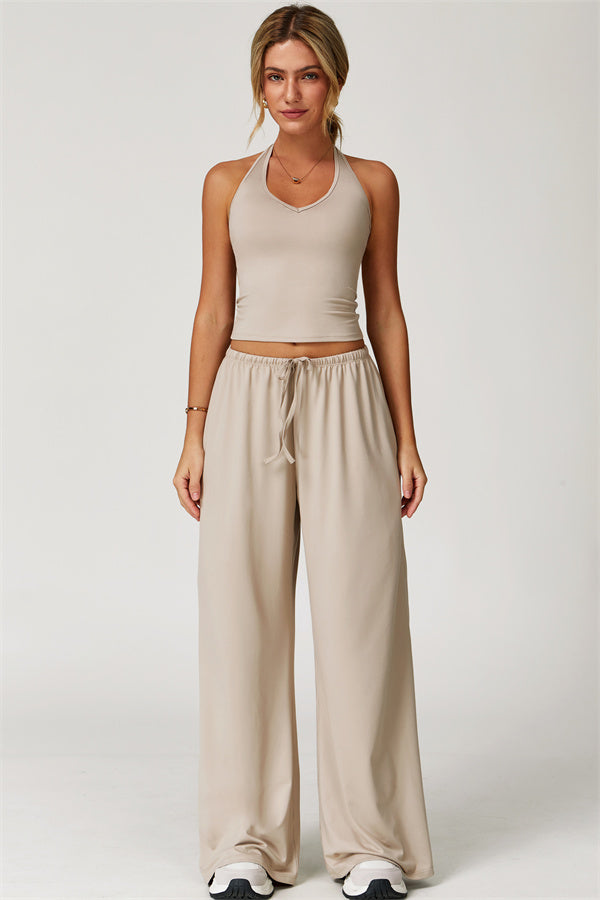 The Sprint Halter Tank Top Sweatpants 2-Piece Set