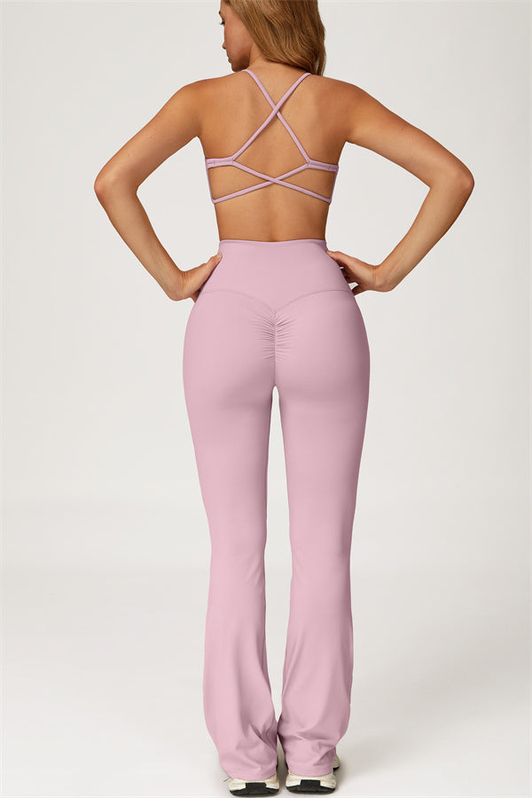 The Lily Sports Bra Flared Leggings 2-Piece Set