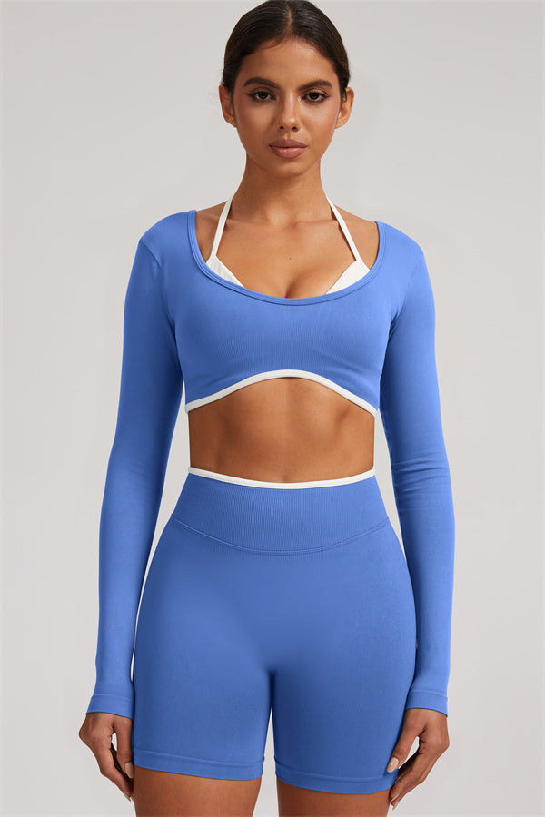 The Elevate New Long Sleeve Crop top