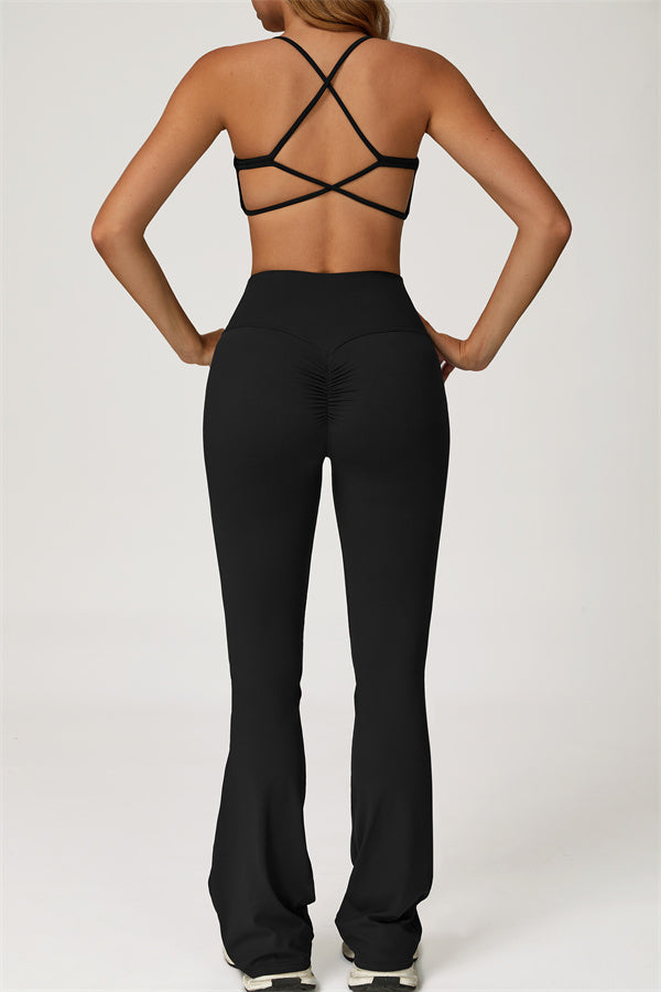 The Lily Sports Bra Flared Leggings 2-Piece Set