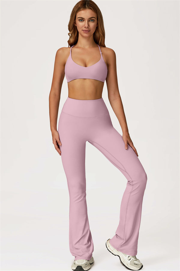 The Lily Sports Bra Flared Leggings 2-Piece Set