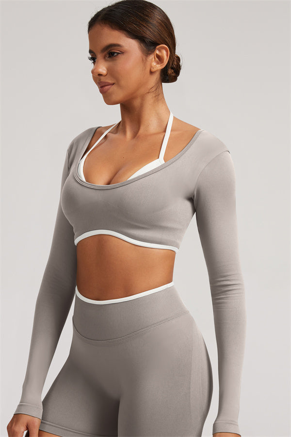 The Elevate New Long Sleeve Crop top