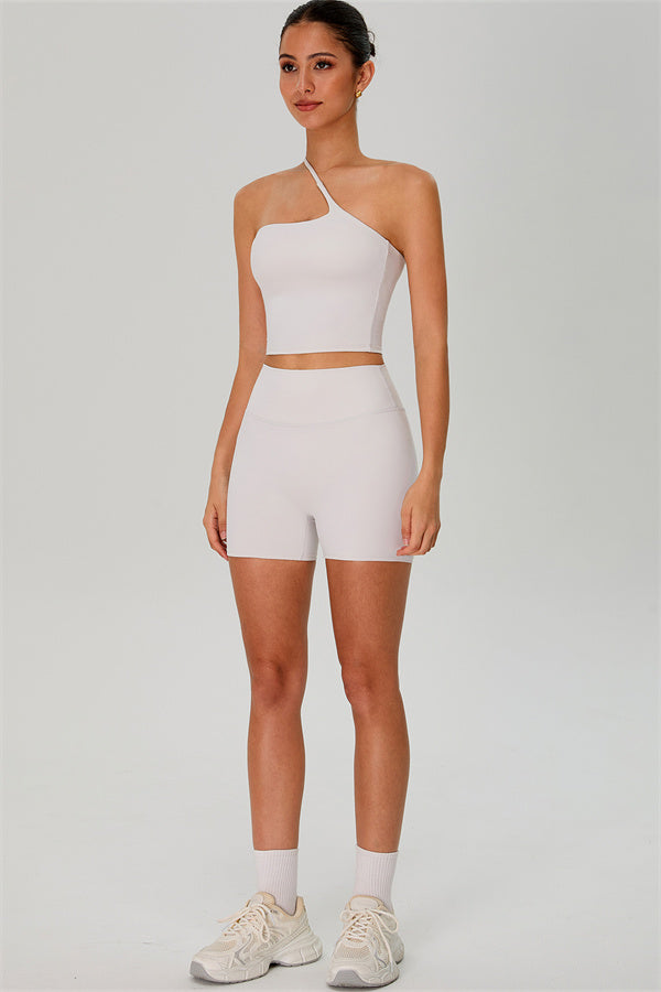 The Jewel One-Shoulder Crop Top Shorts 2-Piece Set