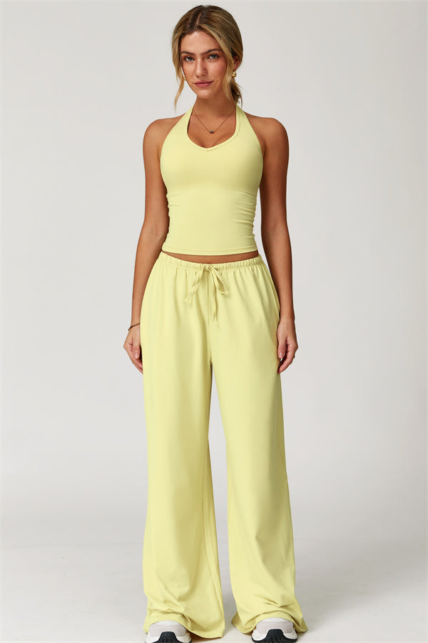 The Sprint Halter Tank Top Sweatpants 2-Piece Set