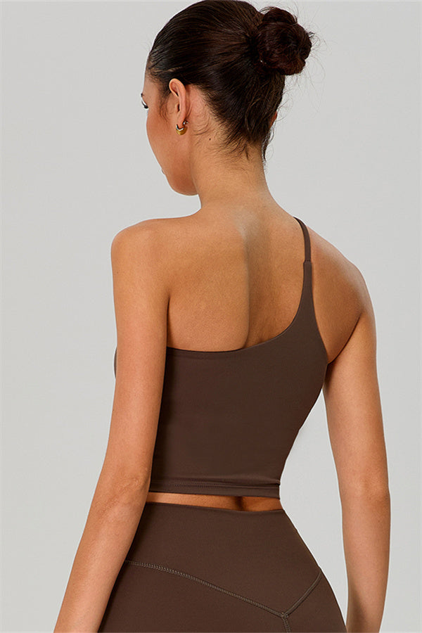 The Jewel One-Shoulder Crop Top Shorts 2-Piece Set