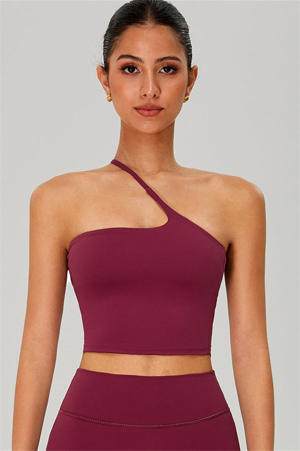 The Jewel One-Shoulder Crop Top Shorts 2-Piece Set