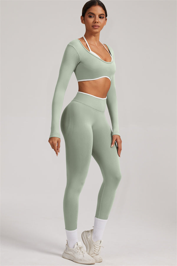 The Elevate New Long Sleeve Crop top