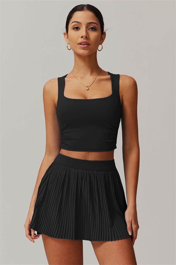 The Balance Crop Top Tennis Skirt 2-Piece Set