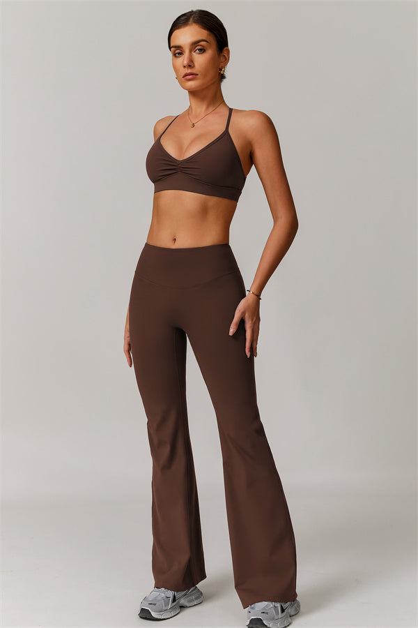 The Delicate Sports Bra Flared Leggings 2-Piece Set
