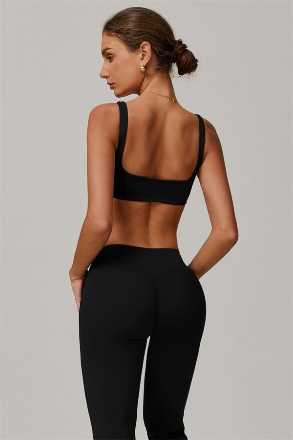 The Halo Sports Bra Flared Leggings 2-Piece Set