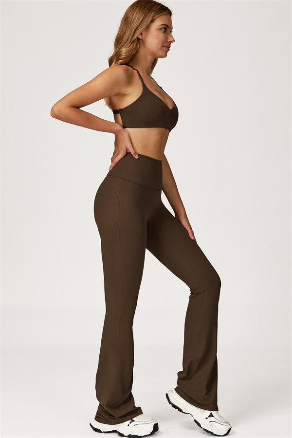 The Lily Sports Bra Flared Leggings 2-Piece Set