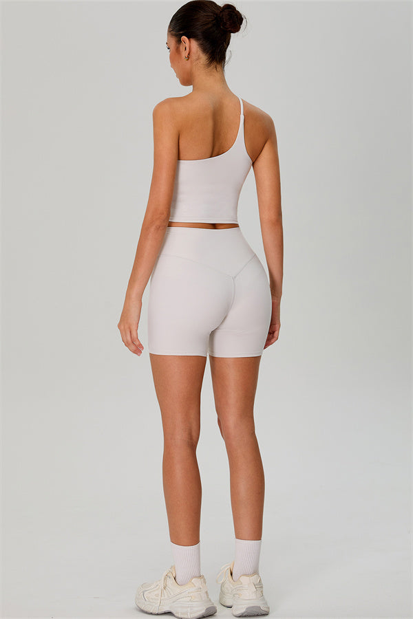The Jewel One-Shoulder Crop Top Shorts 2-Piece Set