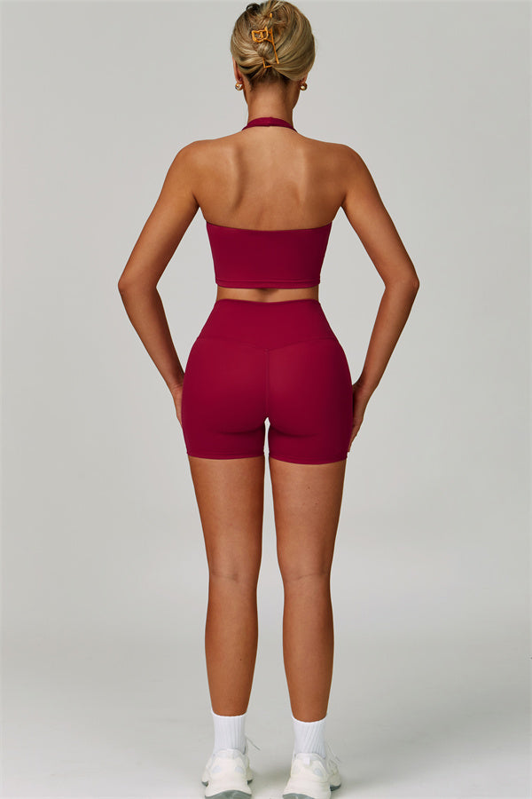 The Seraphine Halter Crop Top