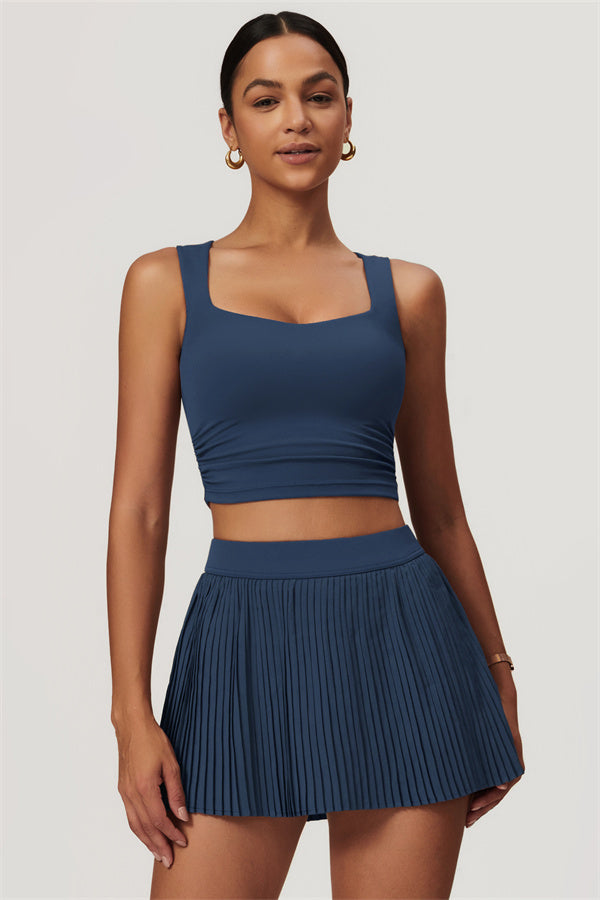 The Balance Crop Top Tennis Skirt 2-Piece Set