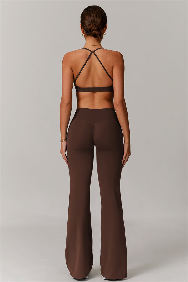 The Delicate Sports Bra Flared Leggings 2-Piece Set