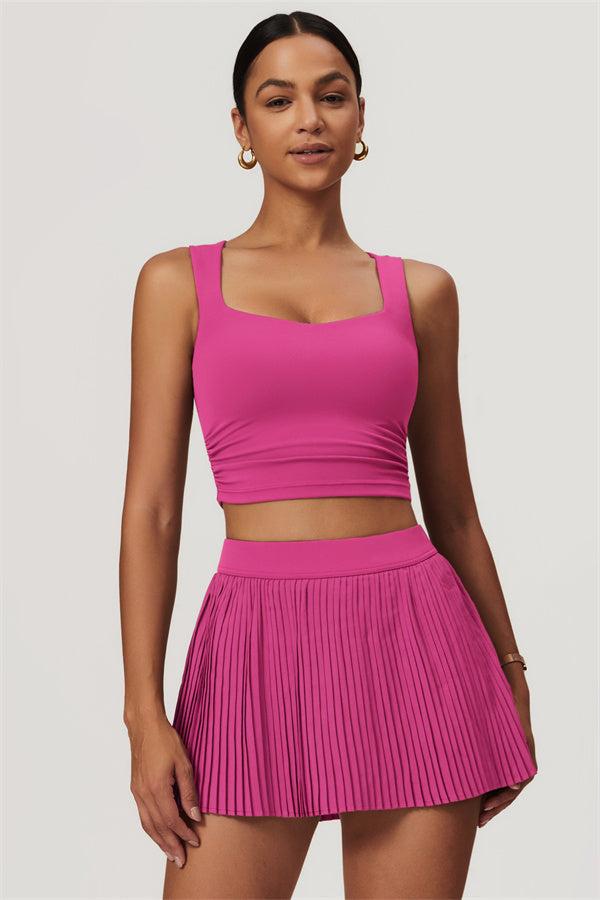 The Balance Crop Top Tennis Skirt 2-Piece Set