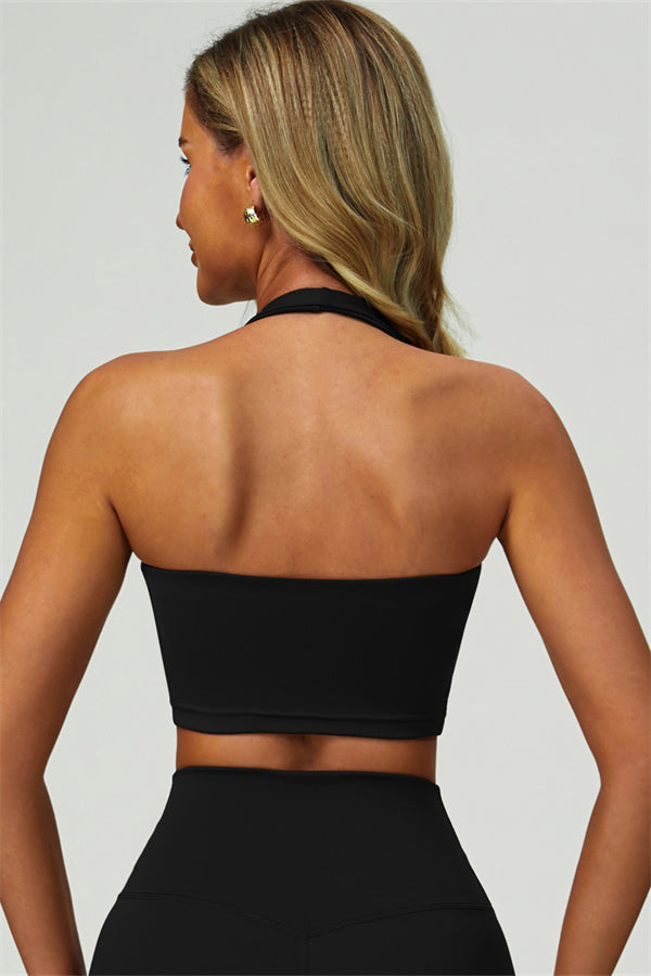 The Seraphine Halter Crop Top
