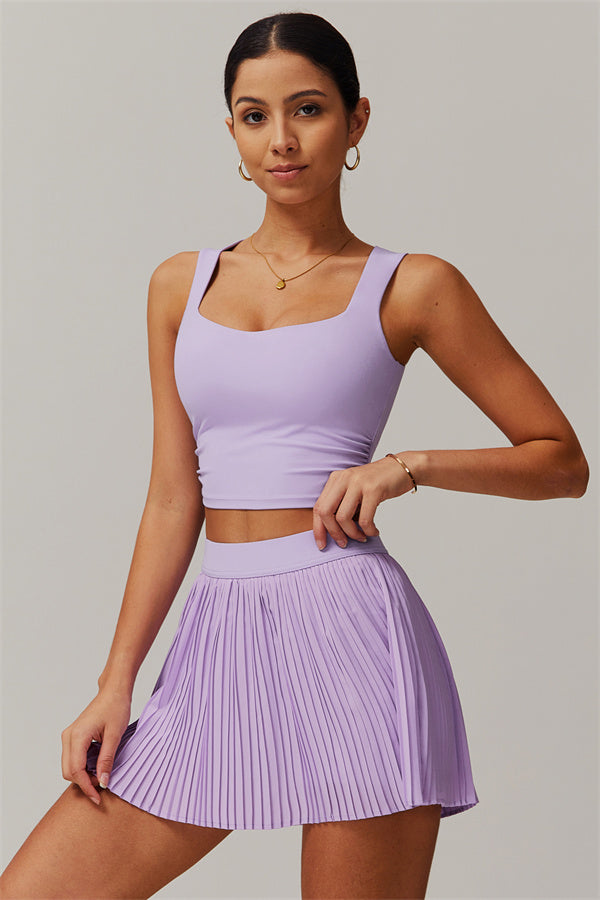 The Balance Crop Top Tennis Skirt 2-Piece Set
