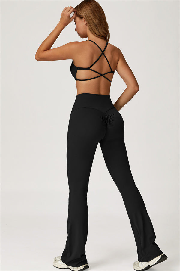 The Lily Sports Bra Flared Leggings 2-Piece Set